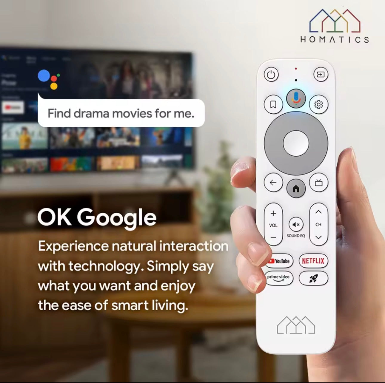 Manette Bluetooth – Compatible Google TV / Android TV / RockTek / Homatics