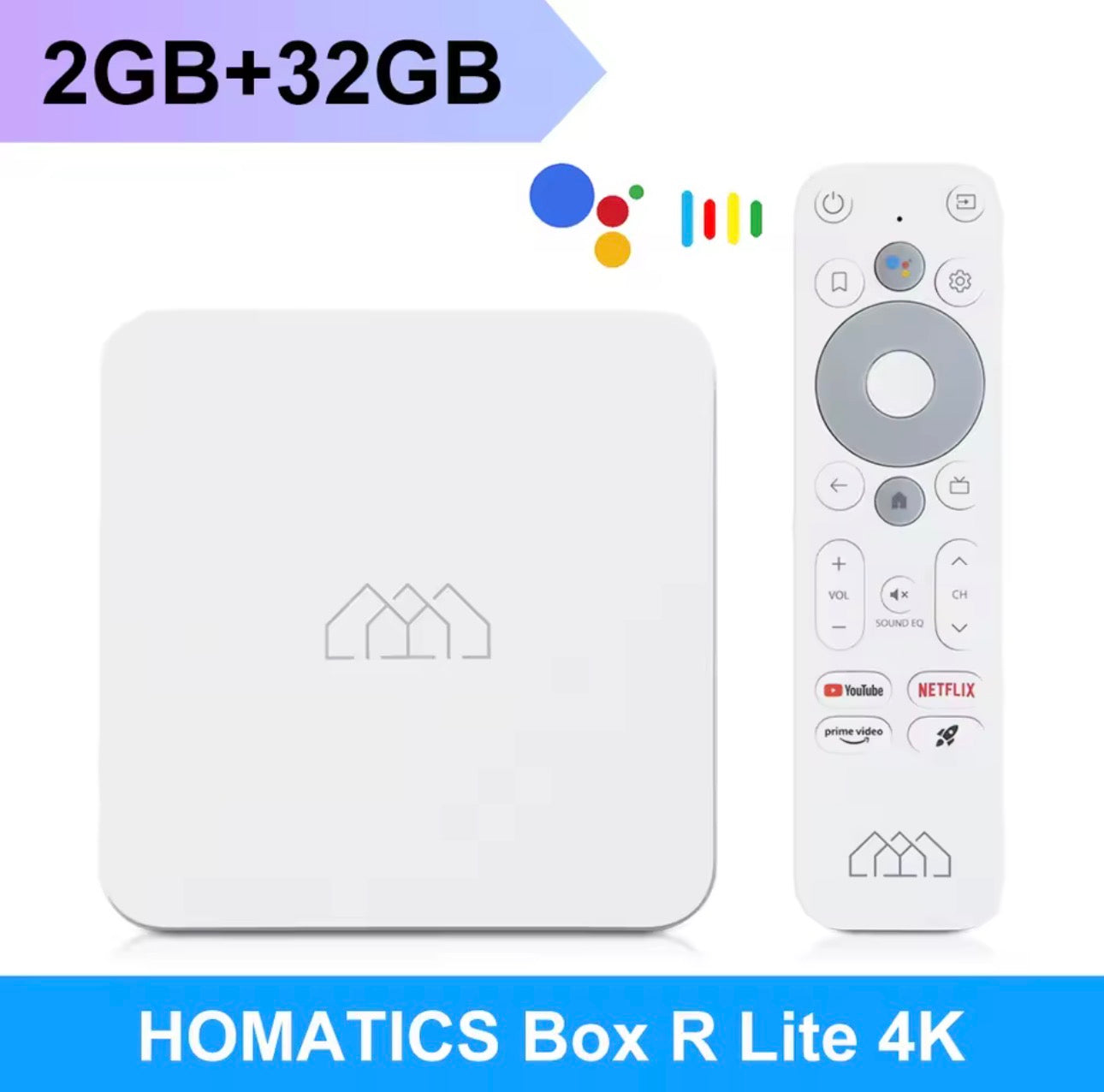Homatics Box R Lite 4k – Android TV certifiée 4K HDR + Dolby Audio + Bluetooth 5.2